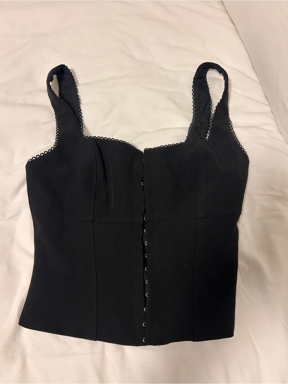 White Fox Bustier Tank Top